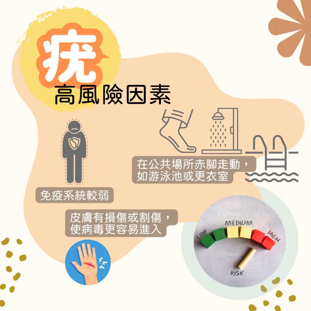 疣會針對免疫系統較弱的人士