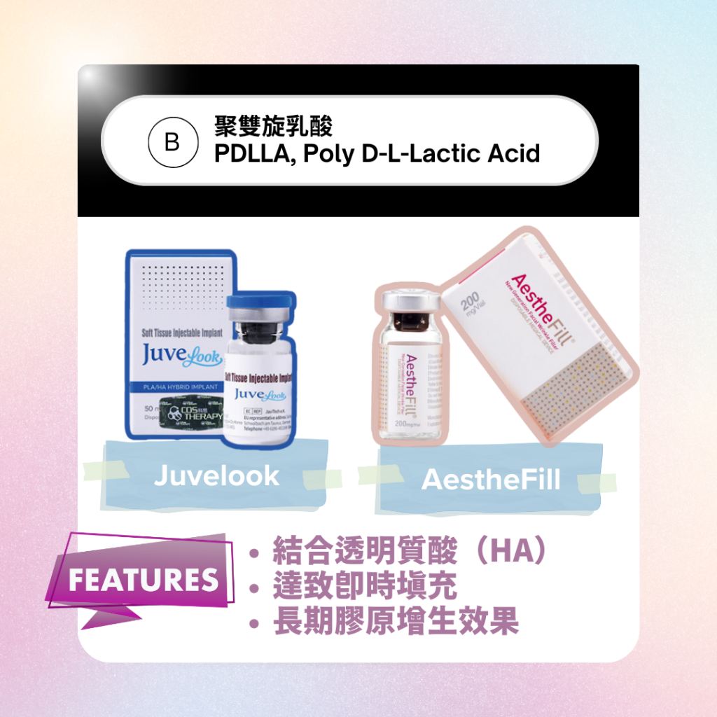 抗衰老醫學美容療程推薦 聚雙旋乳酸PDLLA推薦針劑 素顏針Juvelook 精靈針AestheFill