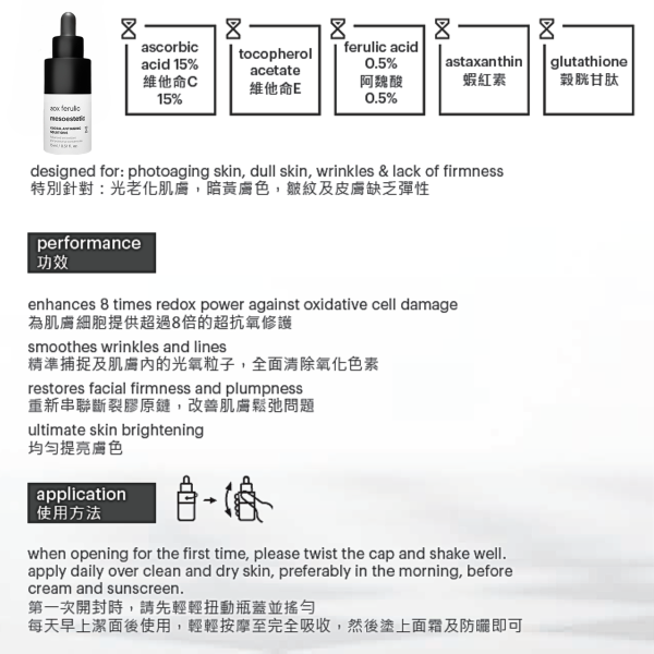 Aox Ferulic Serum Effect