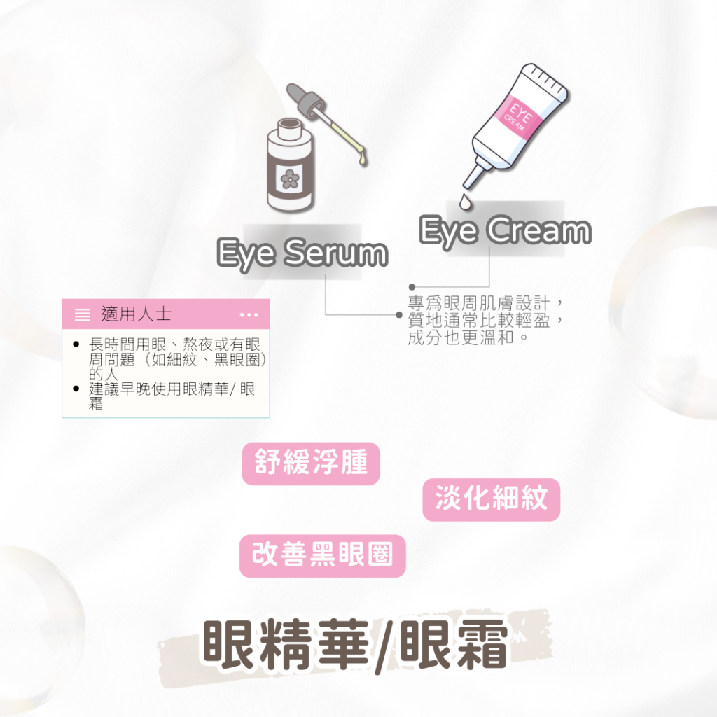 甚麼是眼霜 眼霜眼精華用途 醫生詳細解釋