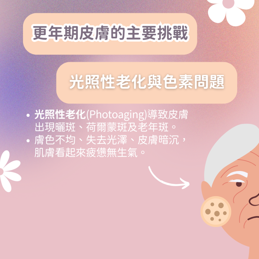 醫生解釋更年期皮膚 色斑 老年斑