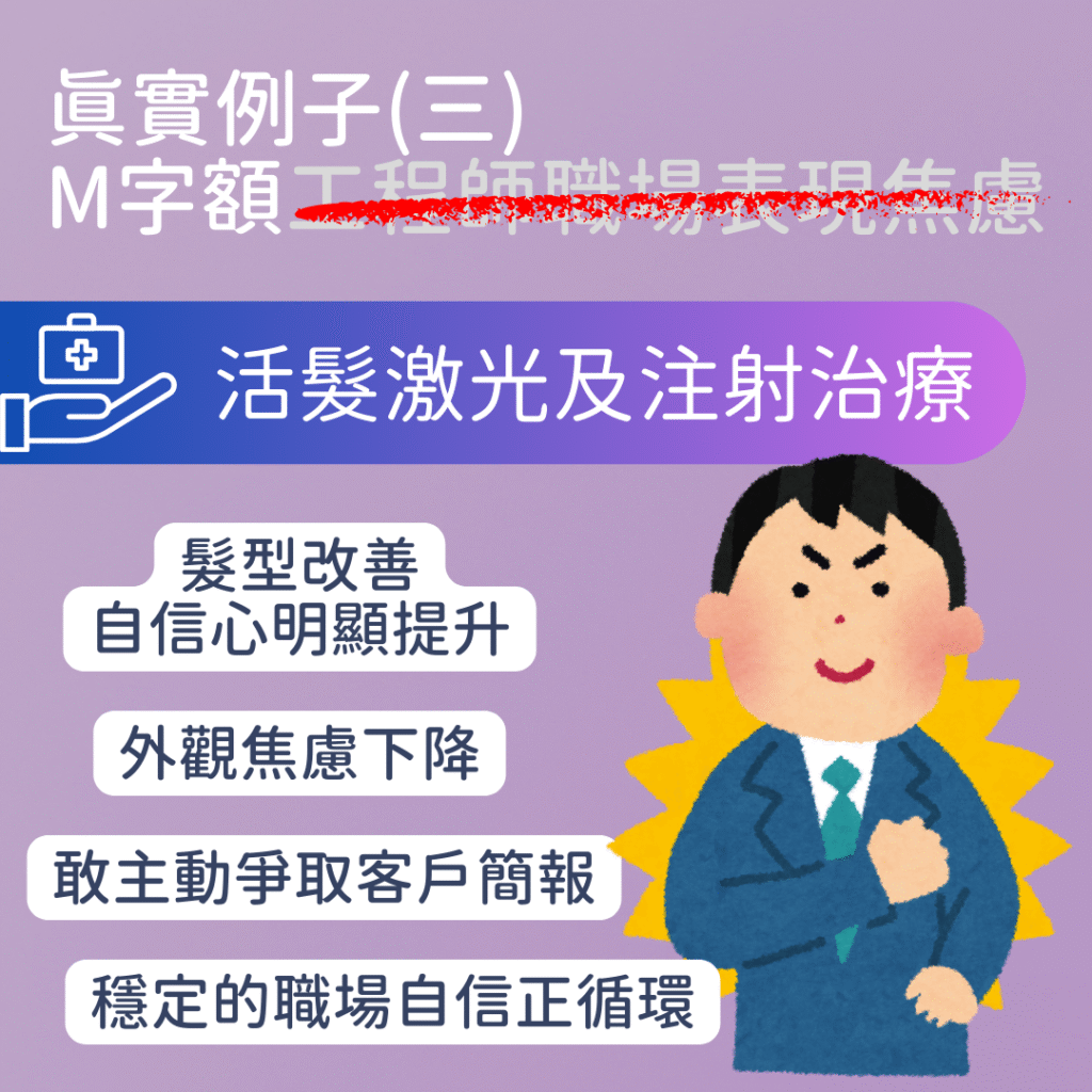 激光和注射治療脫髮 增加自信