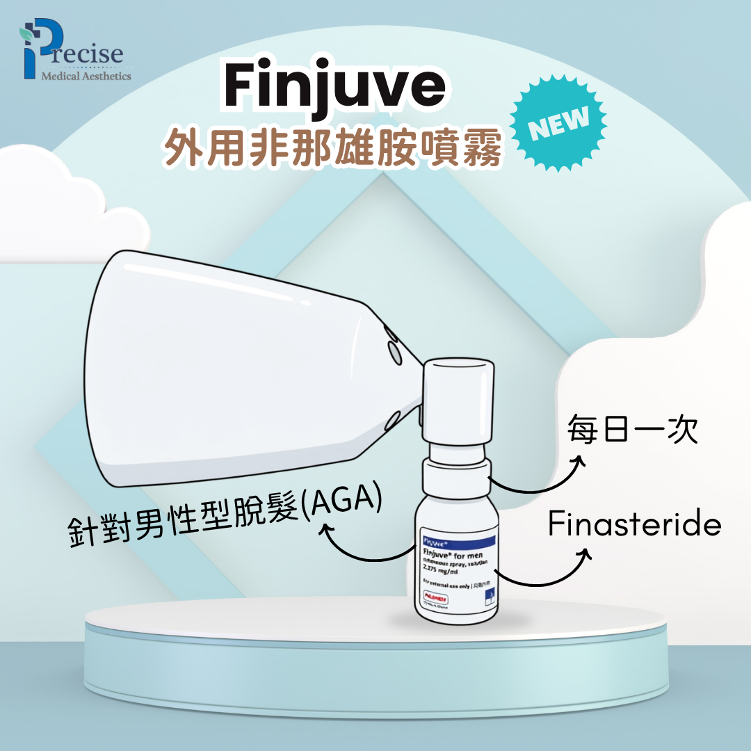 Finjuve 噴霧 外用非那雄胺 雄性禿 男性型脫髮 改善髮際線 香港脫髮治療